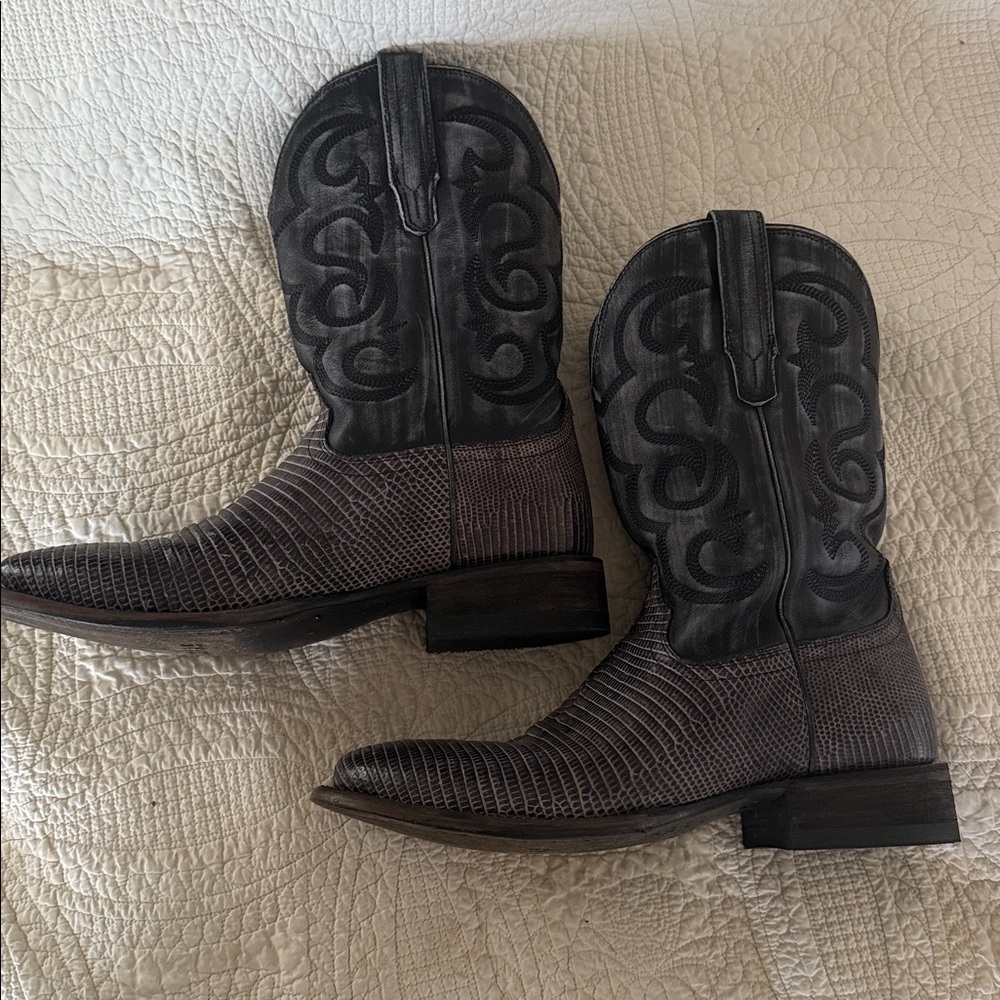 Tecovas Black lizard Leather Boots - Picture 5 of 6